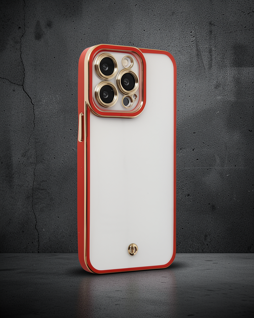 iPhone 13 Pro Max Kılıf Liva Lens Silikon - Kırmızı