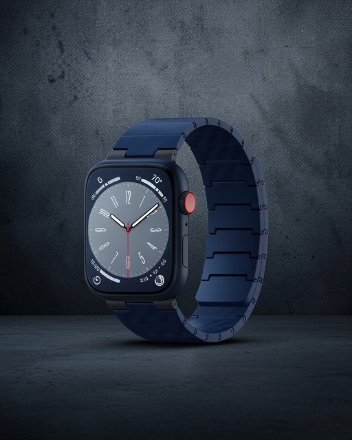 Apple Watch 45mm Carbon Steel Kordon (saat Değildir) - Lacivert