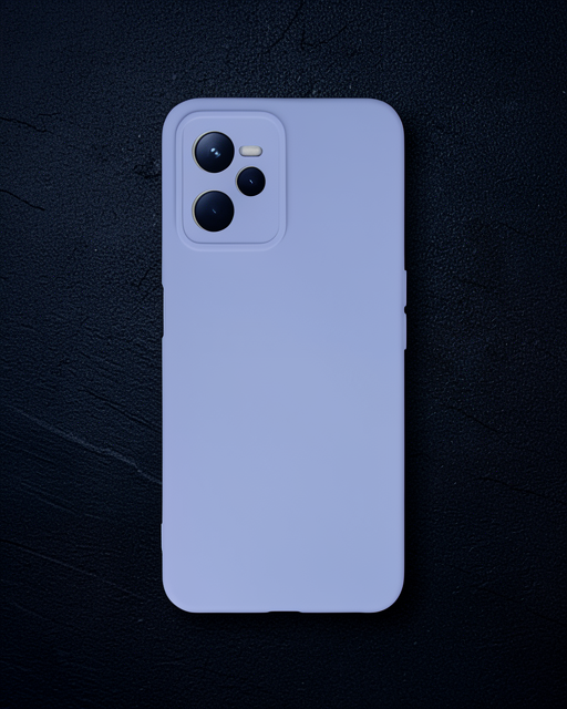 Realme C35 Kılıf Nano İçi Kadife Silikon - Lila