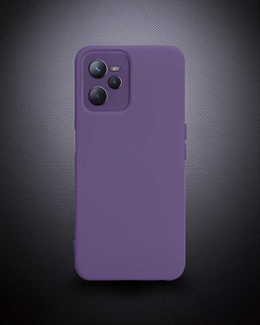 Realme C35 Kılıf Nano İçi Kadife Silikon - Mor