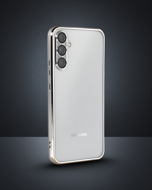 Samsung Galaxy A54 5G Kılıf Razer Lensli Silikon - Gümüş