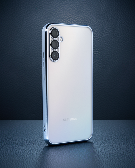 Samsung Galaxy A54 5G Kılıf Razer Lensli Silikon - Açık Mavi