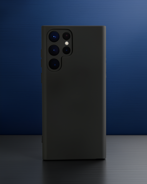 Samsung Galaxy S22 Ultra Kılıf Nano İçi Kadife Silikon - Siyah