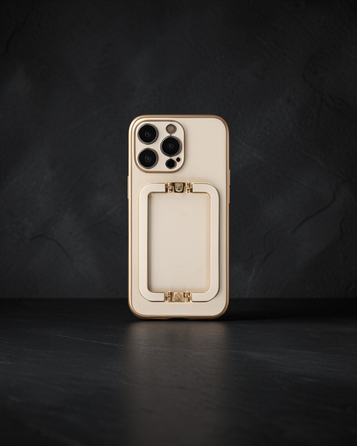 iPhone 14 Pro Kılıf Coco Elit Kapak - Gold