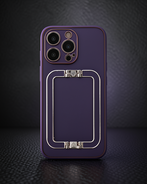iPhone 14 Pro Max Kılıf Coco Elit Kapak - Derin Mor