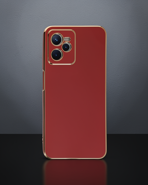 Realme C35 Kılıf Volet Silikon - Kırmızı