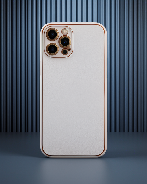 iPhone 12 Pro Kılıf Coco Deri Silikon Kapak - Pudra