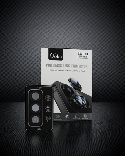Samsung Galaxy S24 Joko Pvd Metal Kamera Lens - Siyah