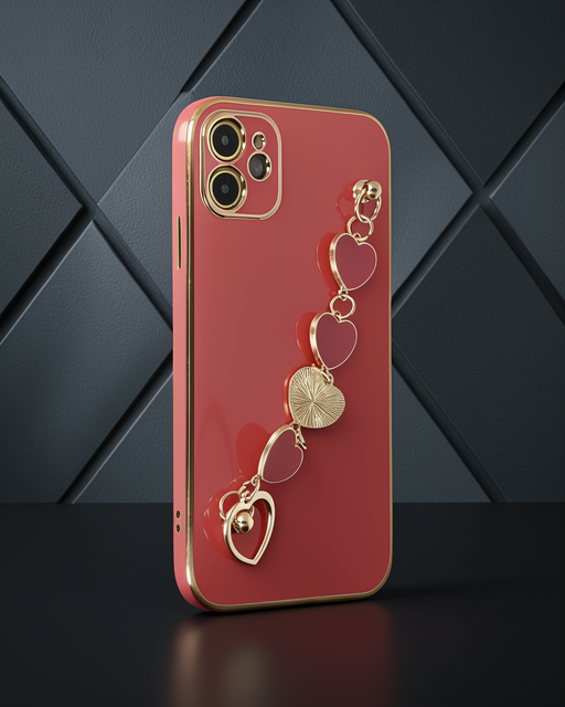 iPhone 12 Kılıf Esila Silikon - Kırmızı