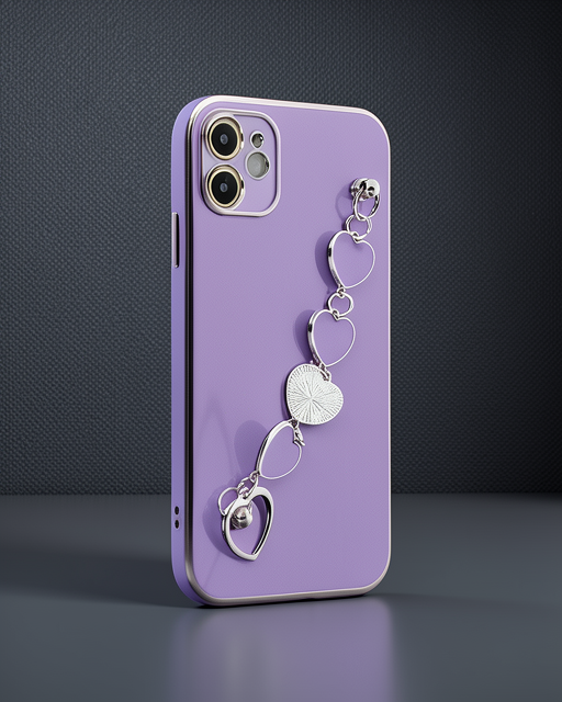 iPhone 12 Kılıf Esila Silikon - Mor