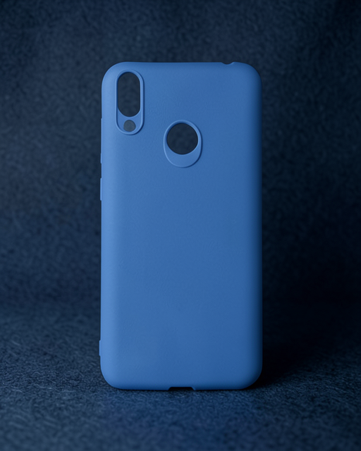 Huawei Honor 8C Kılıf First Silikon - Mavi