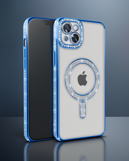 iPhone 14 - Kılıf - Joke Simli Magneticsafe - Mavi