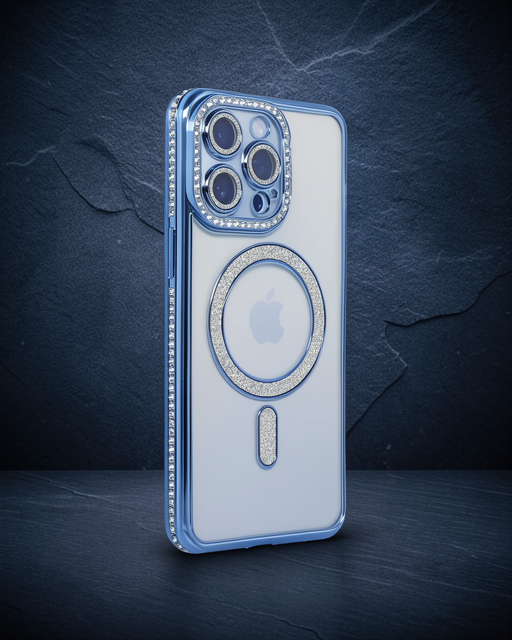 iPhone 14 Pro - Kılıf - Joke Simli Magneticsafe - Mavi