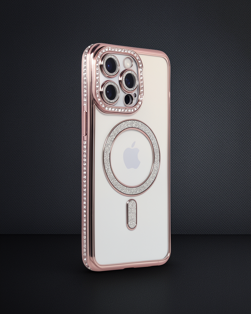 iPhone 14 Pro - Kılıf - Joke Simli Magneticsafe - Pembe