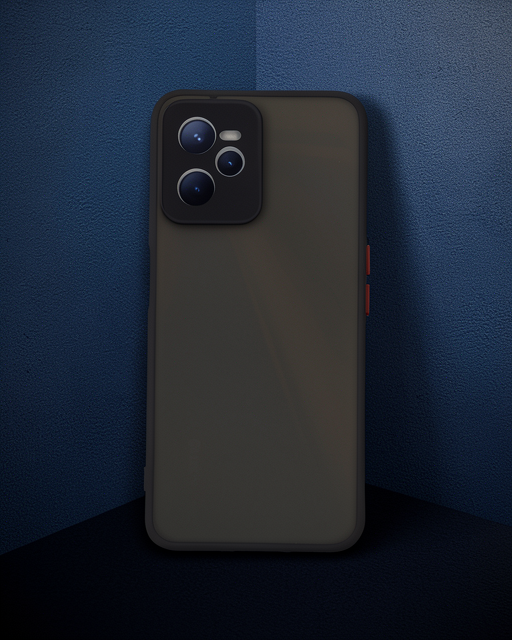 Realme C35 Kılıf - Montreal Silikon Kapak - Siyah
