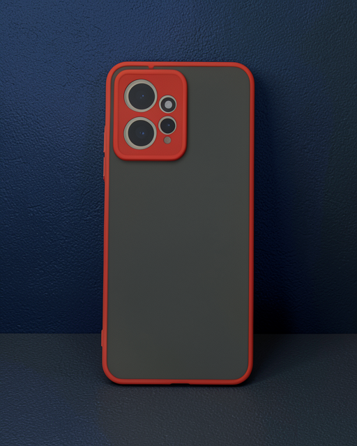 Xiaomi Redmi Note 12 4G Kılıf - Montreal Silikon Kapak - Kırmızı