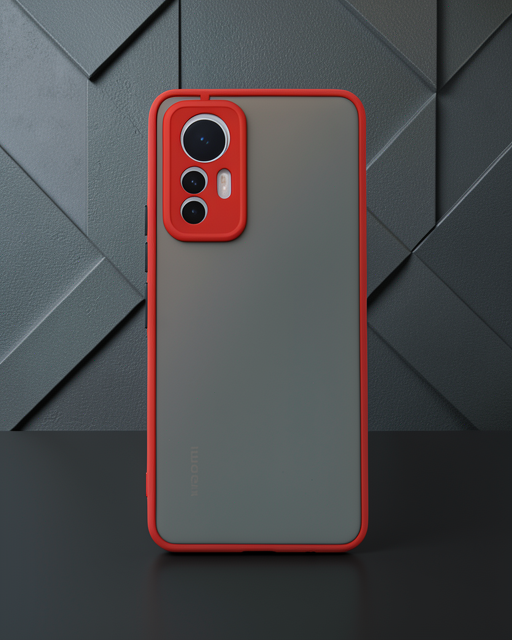 Xiaomi Mi 12 Lite Kılıf - Montreal Silikon Kapak - Kırmızı