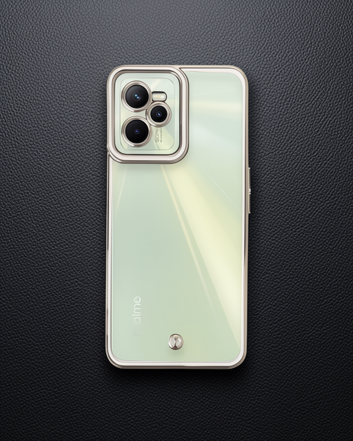Realme C35 Kılıf Liva Lens Silikon - Beyaz