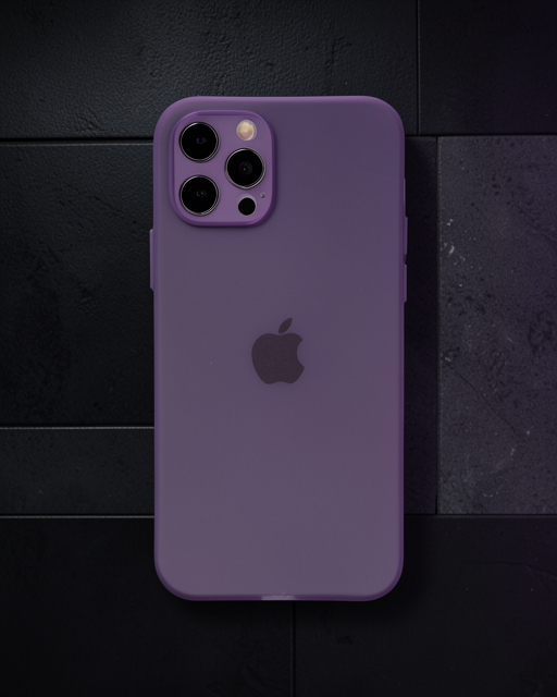 iPhone 12 Pro Kılıf Puma Silikon - Koyu Mor