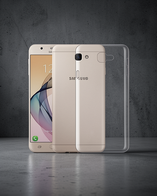 Samsung Galaxy J7 Prime Kılıf Lüx Şeffaf Silikon - Şeffaf