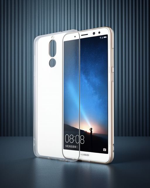 Huawei Mate 10 Lite Kılıf Lüx Şeffaf Silikon - Şeffaf