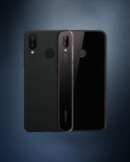 Huawei P20 Lite Kılıf Lüx Şeffaf Silikon - Şeffaf