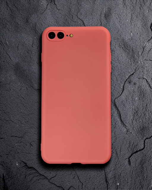 iPhone 7 Plus Kılıf First Silikon - Kiremit