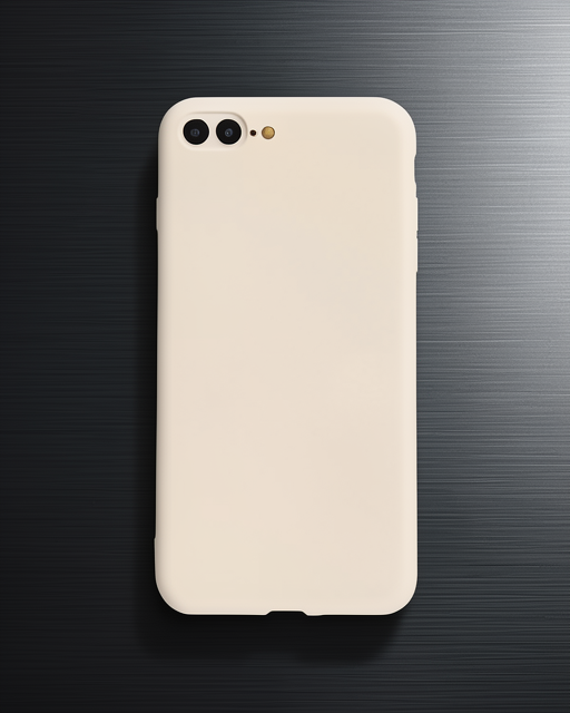 iPhone 7 Plus Kılıf First Silikon - Krem