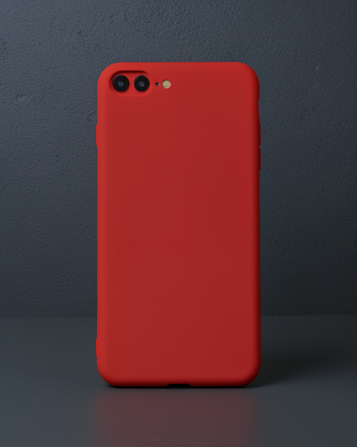 iPhone 7 Plus Kılıf First Silikon - Kırmızı