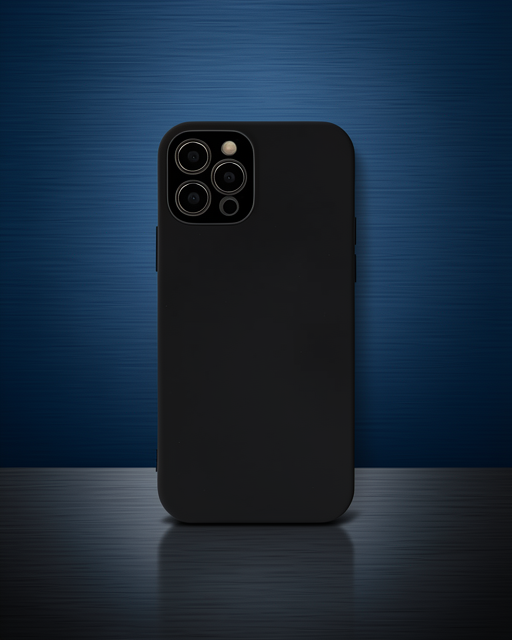 iPhone 12 Pro Kılıf - Lansman Glass Kapak - Siyah