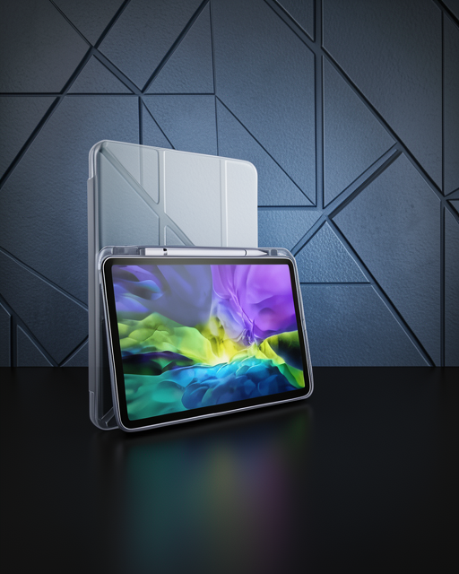 iPad Pro 11 (2018) Kılıf Kalemlikli Mars Tablet Kılıfı - Lavender