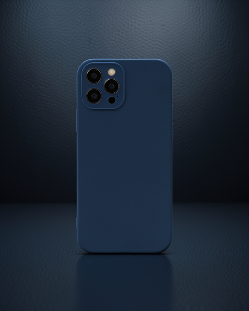 iPhone 12 Pro Max Kılıf Lansman Glass Kapak - Lacivert