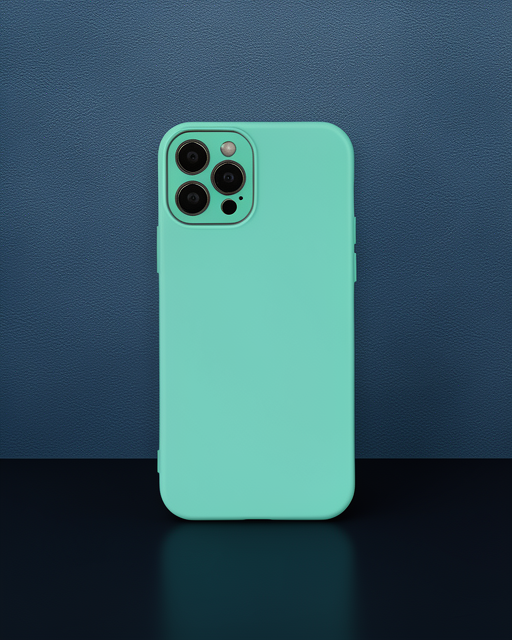 iPhone 12 Pro Max Kılıf - Lansman Glass Kapak - Turkuaz