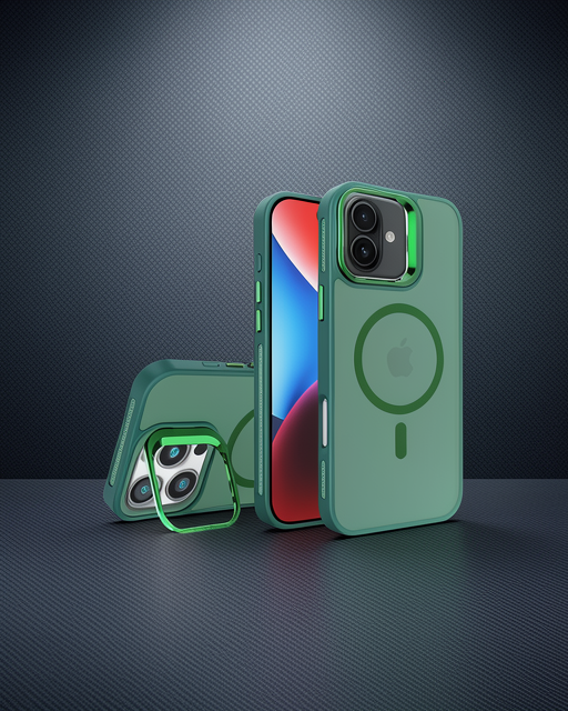 Joko Apple iPhone 16 Flet Lens Magsafe Kılıf - Koyu Yeşil