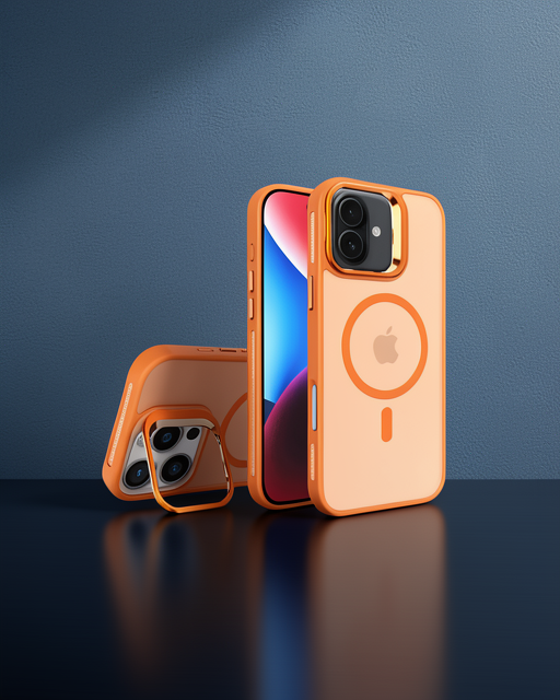Joko Apple iPhone 16 Plus Flet Lens Magsafe Kılıf - Turuncu