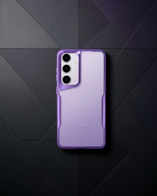 Samsung Galaxy A55 5G Kılıf - Boyi Silikon Kapak - Derin Mor