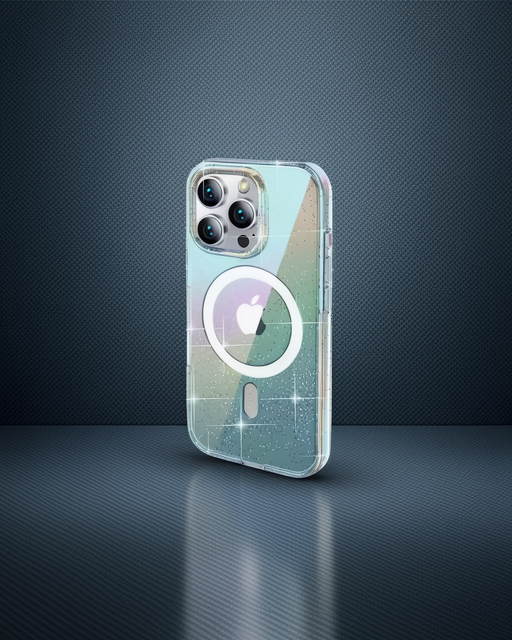 iPhone 15 Pro Max - Joko Rasasi Simli Magsafe Kılıf - Şeffaf