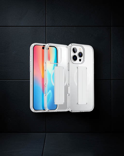 iPhone 16 Pro Kılıf Joko Alfa Magsafe Standlı Kapak - Şeffaf