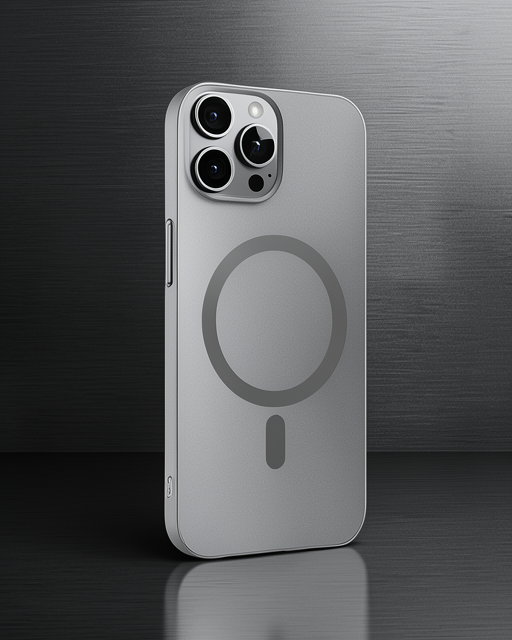 iPhone 15 Pro Max - Joko Tuna PC Slim Magsafe Kılıf - Titan Gri