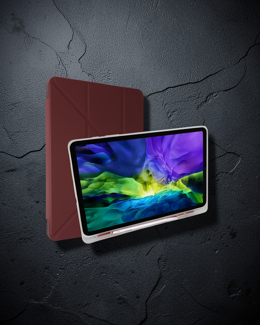Samsung Galaxy X200 Tab A8 10.5 - Mars Tablet Kılıfı Kalemlikli - Mürdüm