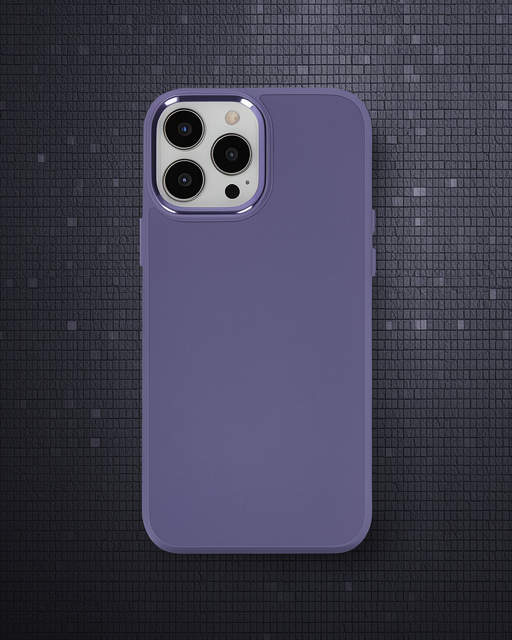iPhone 13 Pro Kılıf - Asya Deri Silikon - Mor