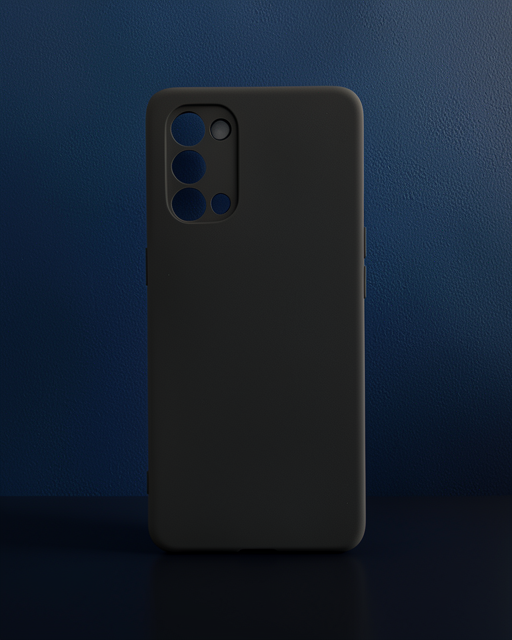 Oppo Reno 5 Kılıf - Nano İçi Kadife Silikon - Siyah