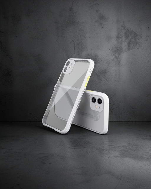 iPhone 12 Mini Kılıf Miami Şeffaf Silikon - Lila