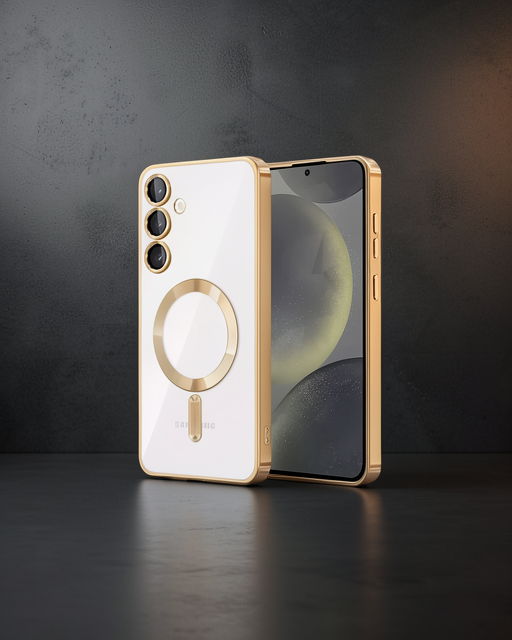 Samsung Galaxy S23 Kılıf Kross Magneticsafe - Gold