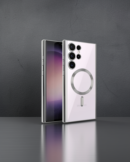 Samsung Galaxy S23 Ultra Kılıf Kross Magneticsafe - Gümüş