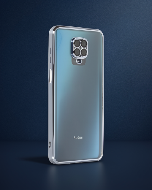Xiaomi Redmi Note 9 Pro Kılıf Razer Lensli Silikon - Açık Mavi