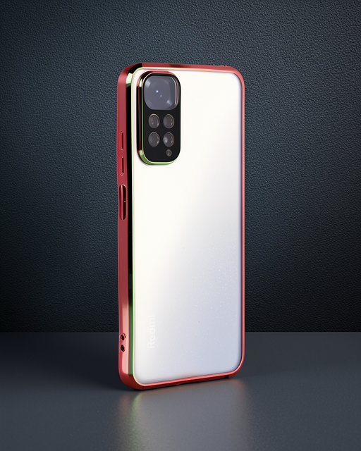 Xiaomi Redmi Note 11 - Kılıf Razer Lensli Silikon - Yeşil