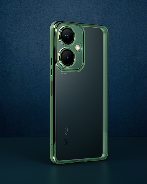 Vivo Y27 Kılıf Razer Lensli Silikon - Yeşil