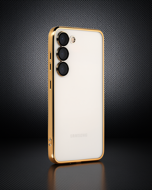 Samsung Galaxy S24 Kılıf Razer Lensli Silikon - Gold