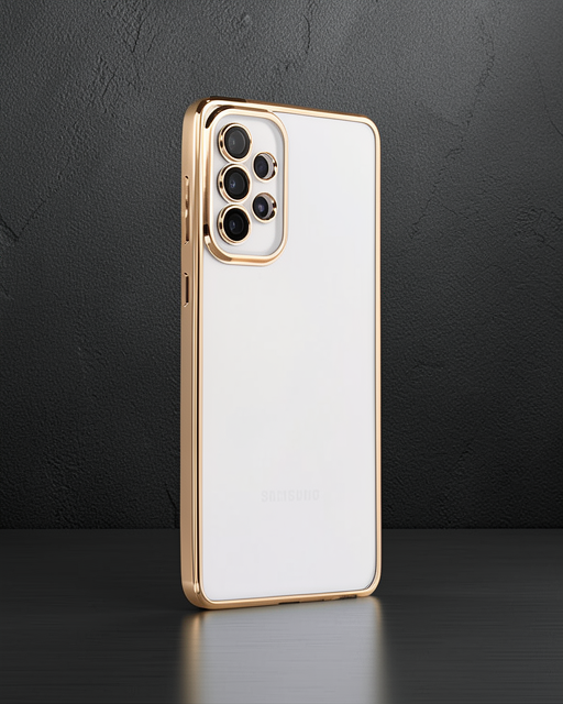 Samsung Galaxy A33 5G Kılıf Razer Lensli Silikon - Gold